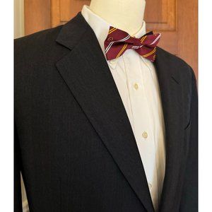 VTG Hickey Freeman Loro‎ Piana Wool Sport Coat Men 41S Herringbone Jacket Blazer